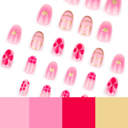 Floral Resin Press On Nails