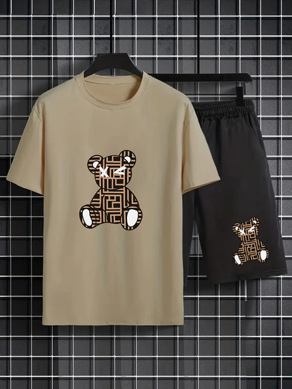 Graffiti Print Loose Sports Set