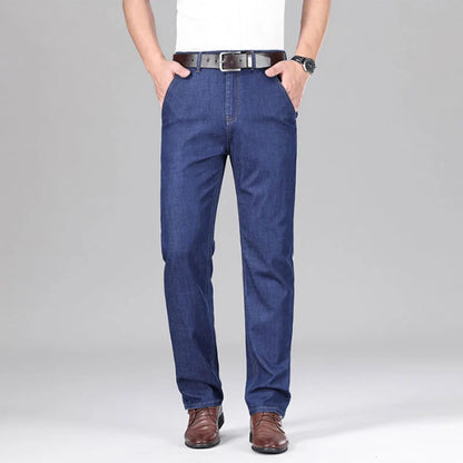 Lyocell Blend Straight Leg Jeans