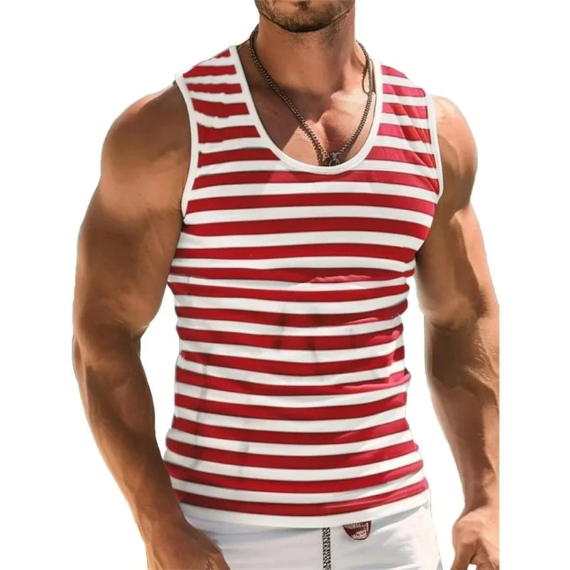 Colorful Stripe Oversized Tank Top