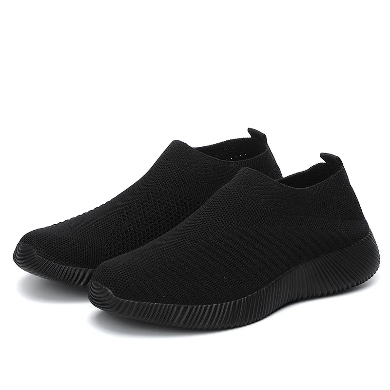 Solid Color Woven Sneakers
