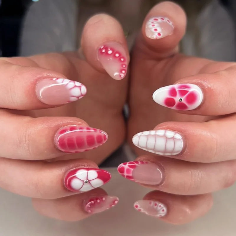 Floral Resin Press On Nails