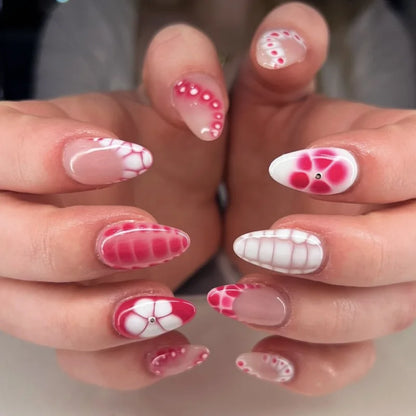Floral Resin Press On Nails