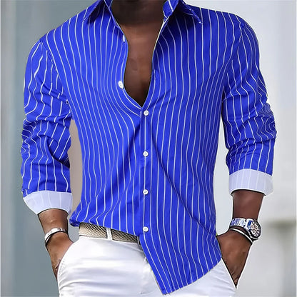 Striped Office Dress Shirt
