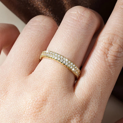 Moissanite Eternity Wedding Band