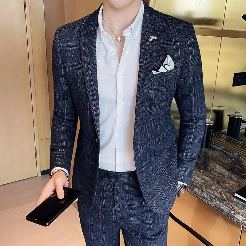 Boutique Slim-Fit Business Suit Set