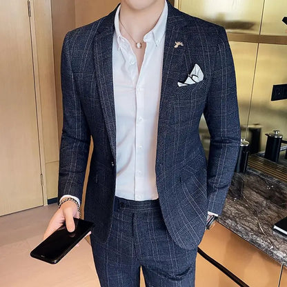 Boutique Slim-Fit Business Suit Set