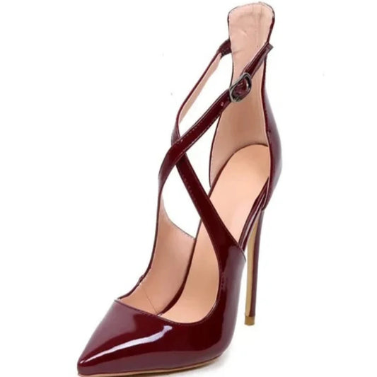 Platform Ankle Strap Stiletto Sandals