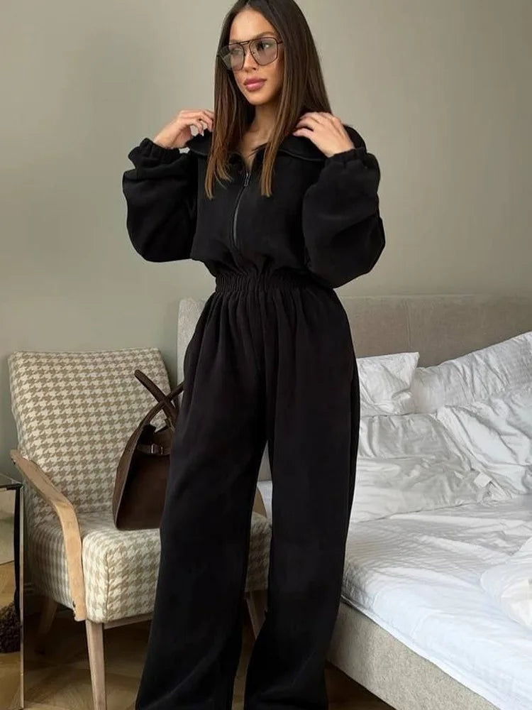 Long Sleeve Casual Jumpsuit