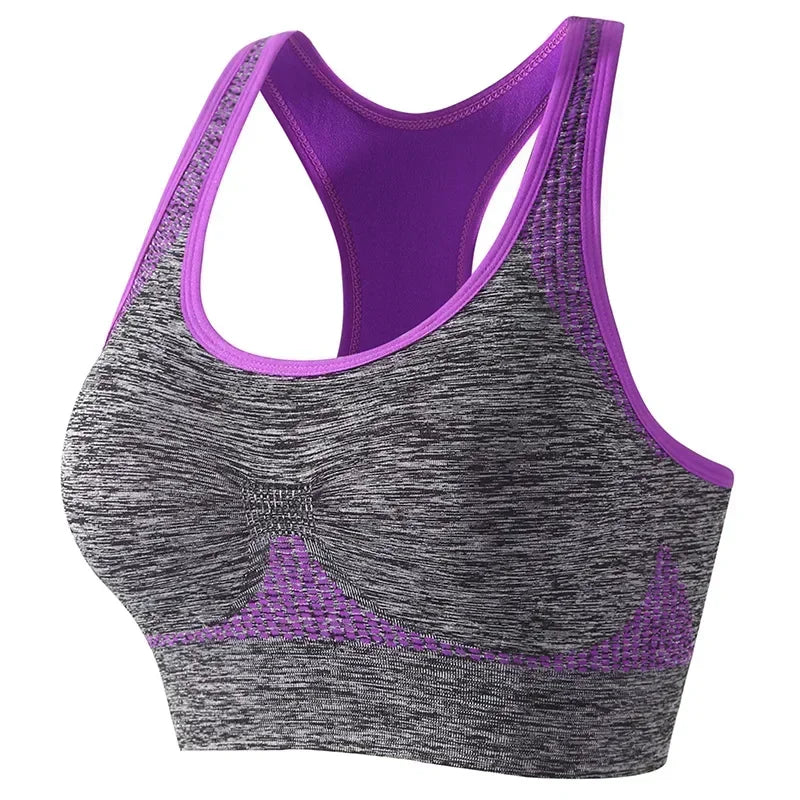 Patchwork Y-Strap Push-Up Bra