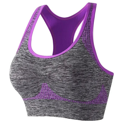 Patchwork Y-Strap Push-Up Bra