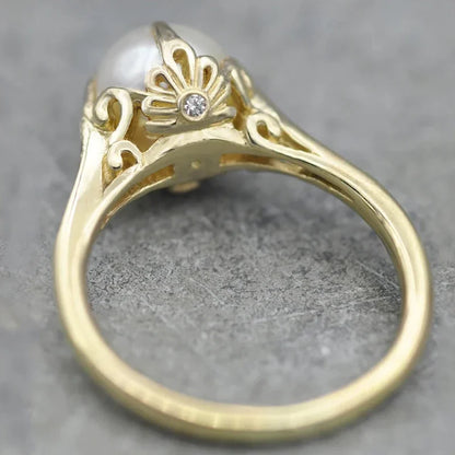 Pearl Zirconia Ring