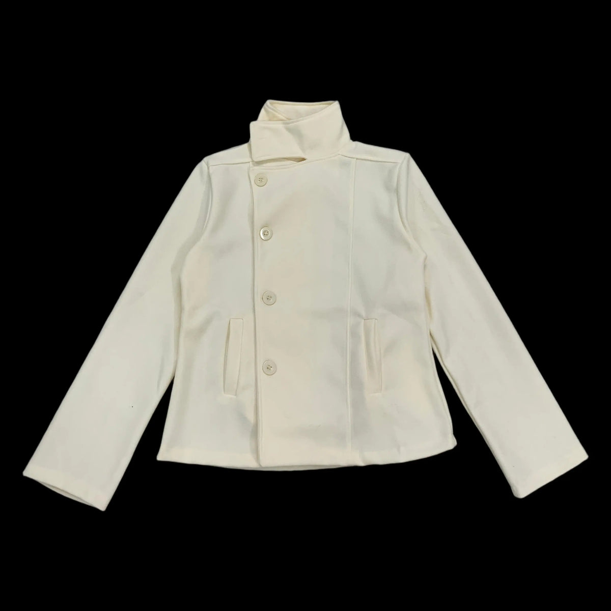 High-Neck Woolen Coat