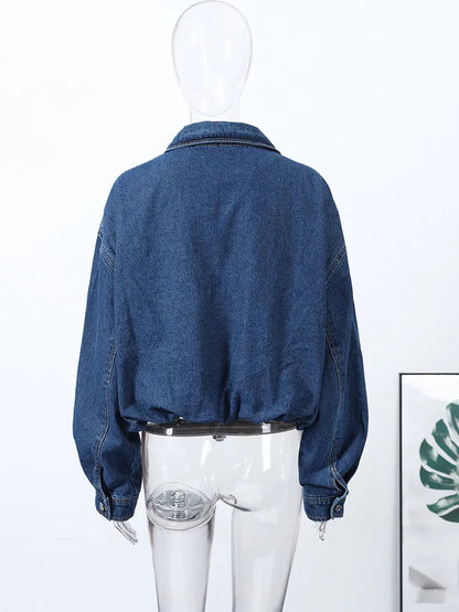 Stand Collar Single-Button Jacket