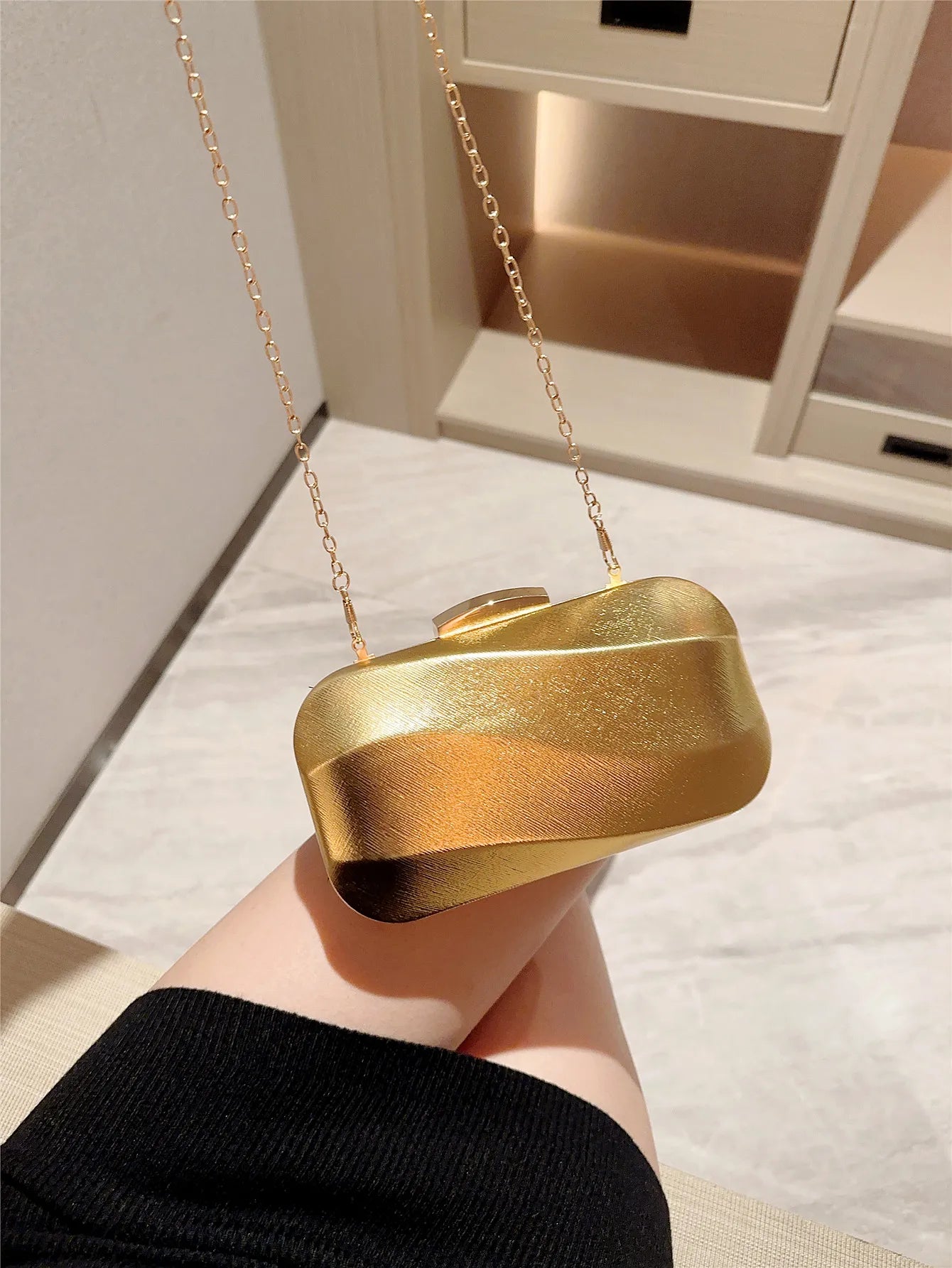 High-End Square Box Evening Clutch