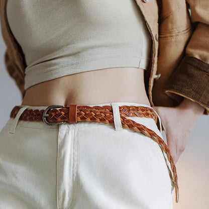 Braided Leather Belt