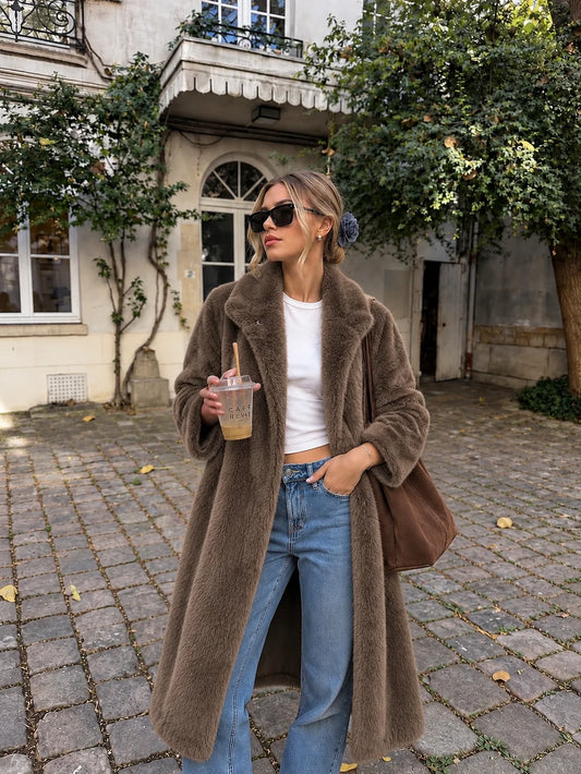 Long Faux Fur Coat