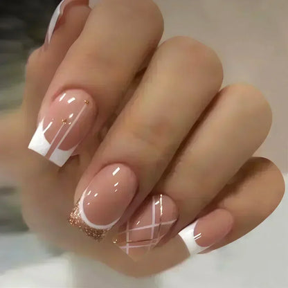 Glitter Coffin Press On Nails