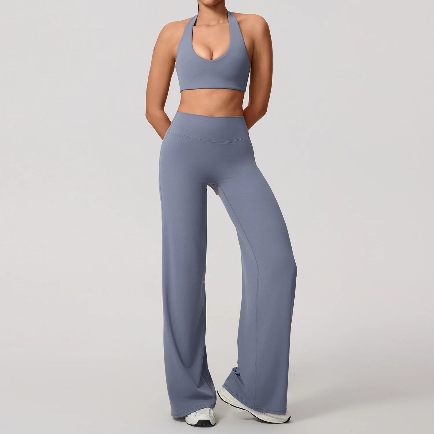 Bell-Bottom Sports Bra Set