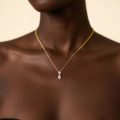 Pear Moissanite Pendant