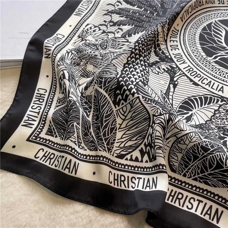 Twill Satin 90cm Square Shawl