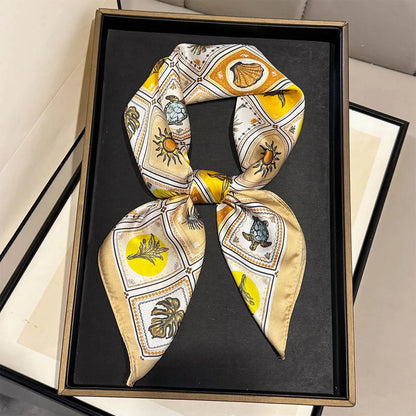 Tropical Print Square Scarf