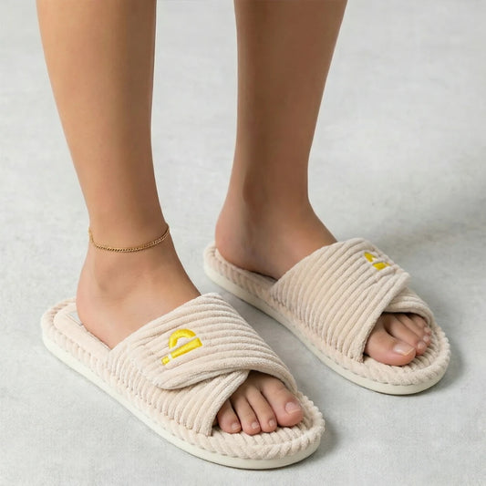 Leopard Plush Outdoor Slippers