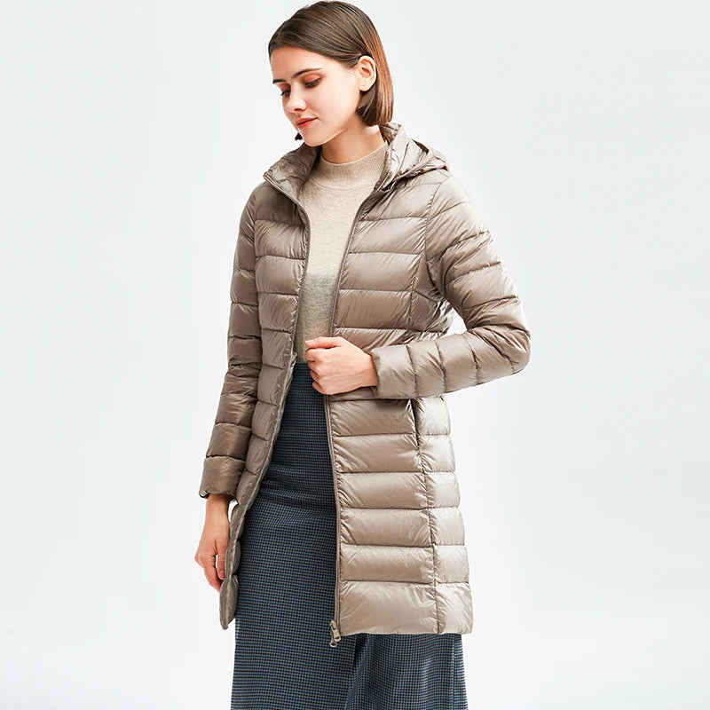 Packable Hooded Down Coat