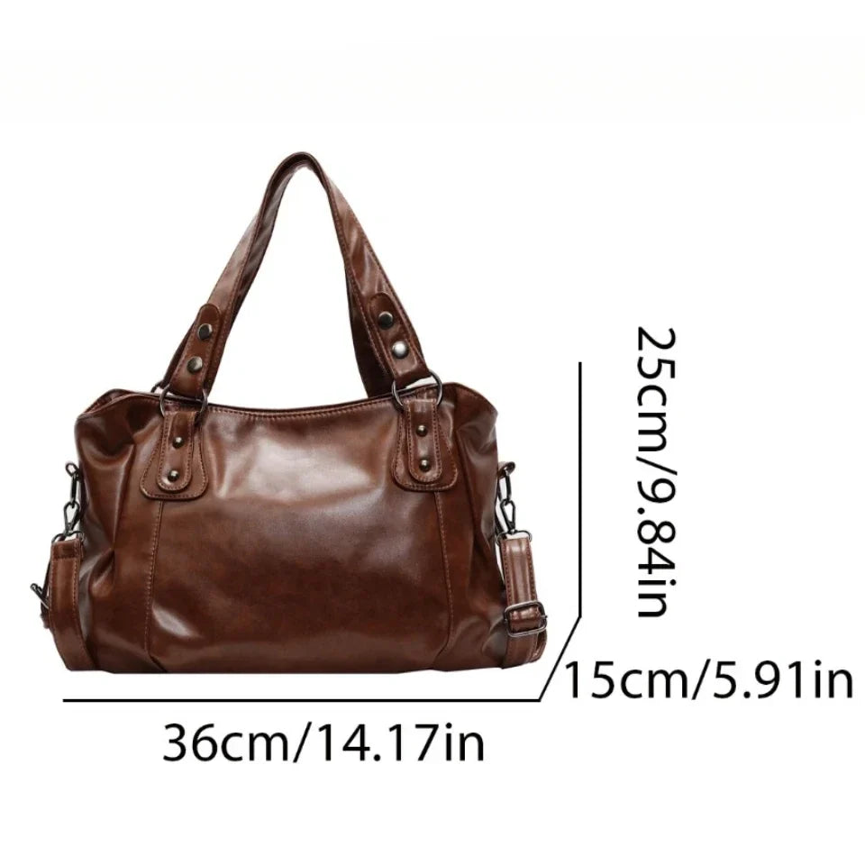 Retro Shoulder Tote Bag