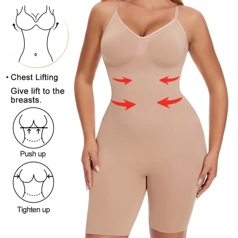 Miss Moly Bodysuit for Women Tummy Control Shapewear Sculpting Shorts Body Shaper Slimming Lingerie Butt Lifter Soft Underwear