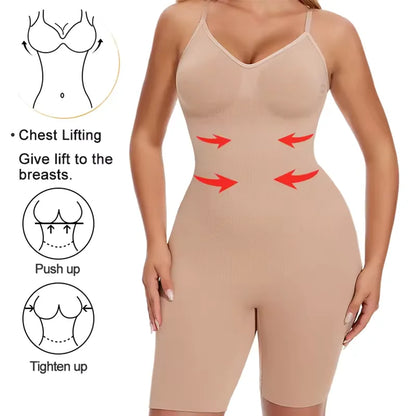 Miss Moly Bodysuit for Women Tummy Control Shapewear Sculpting Shorts Body Shaper Slimming Lingerie Butt Lifter Soft Underwear