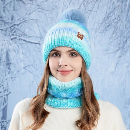 Knit Hat and Scarf Set