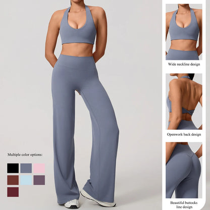 Bell-Bottom Sports Bra Set