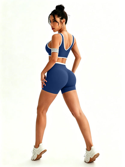 Backless Vest Shorts Set