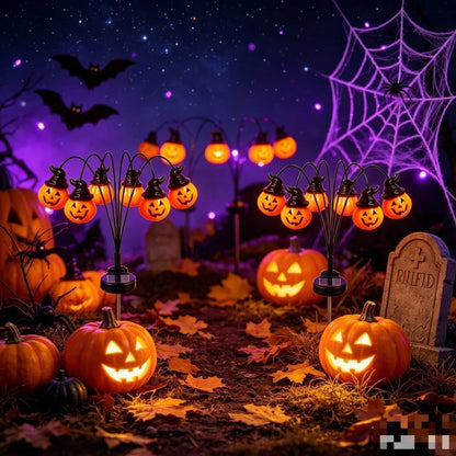 Solar Pumpkin Garden Lights
