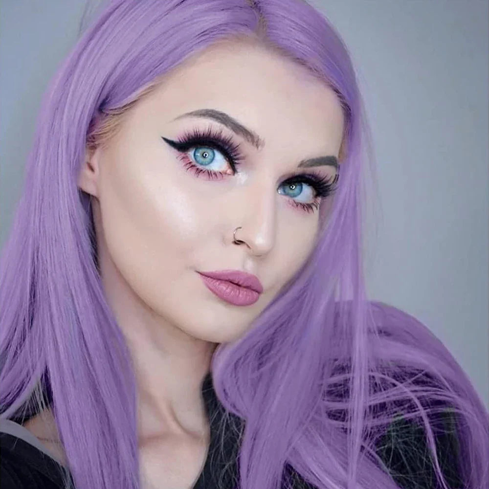 Long Purple Wig