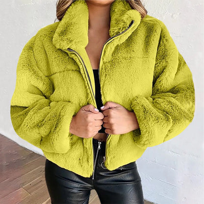 Short Zip Cardigan Coat