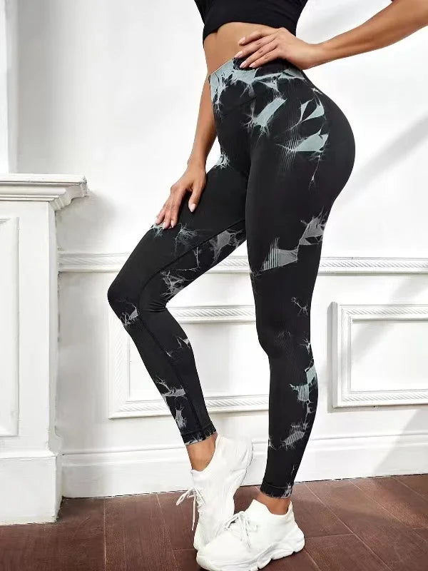 Tie-Dye Breathable Yoga Leggings