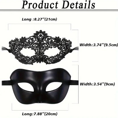Couples Lace Masquerade Masks