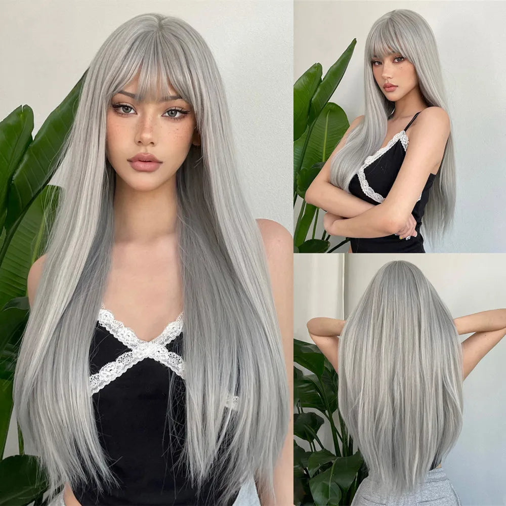 Long White Wig