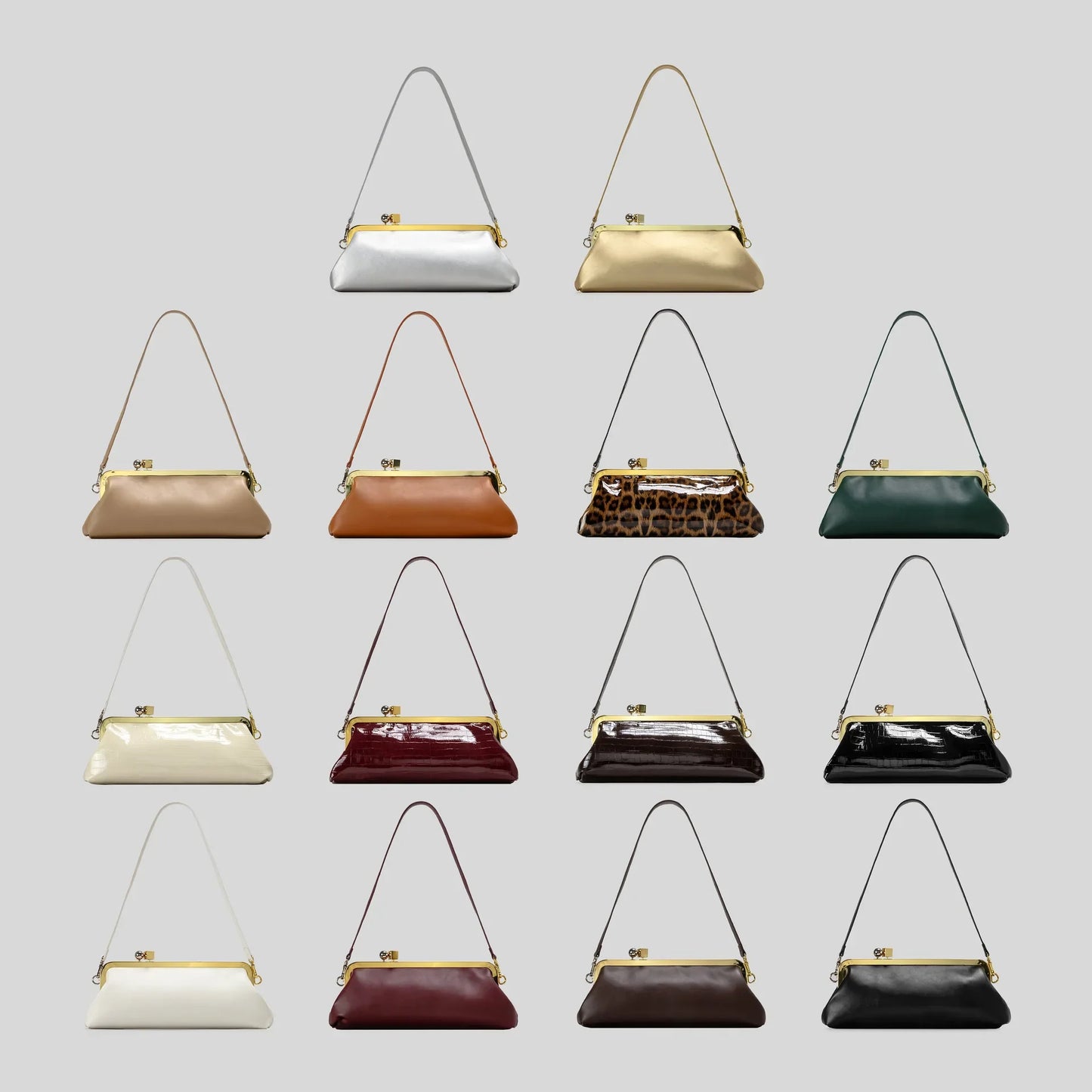 Long Kiss Lock Clutch