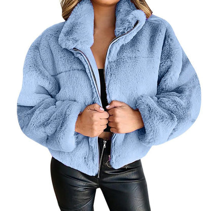 Short Zip Cardigan Coat