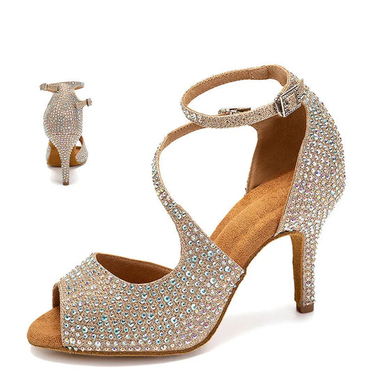 Rhinestone Latin Dance Shoes