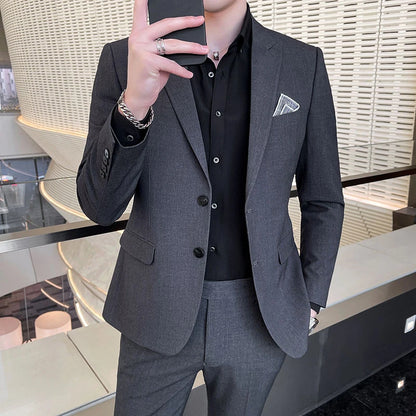 Slim-Fit Wedding Business Suit Set
