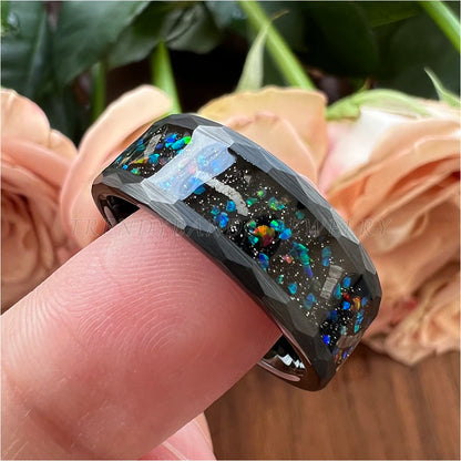 Tungsten Channel Wedding Band