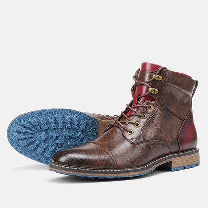 Leather Zip Ankle Boots