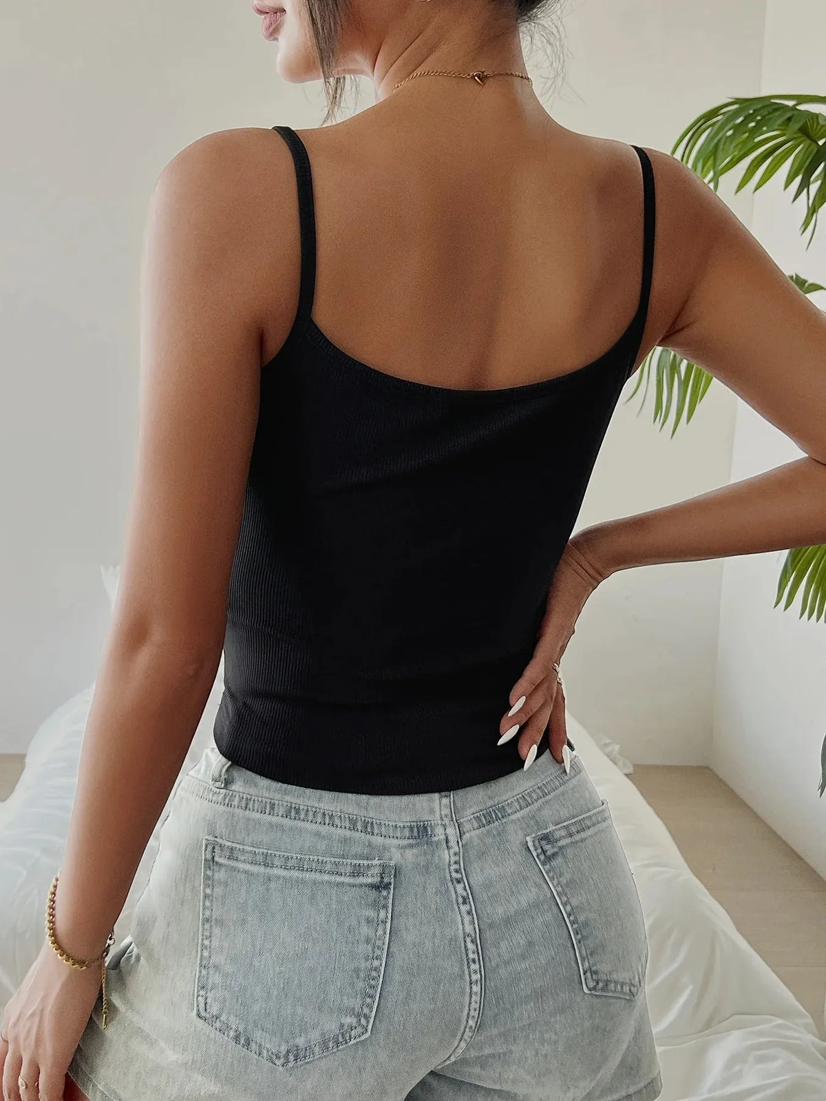 Button Corset Camisole
