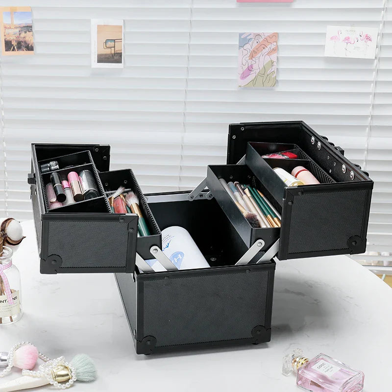 Aluminum Makeup Train Case