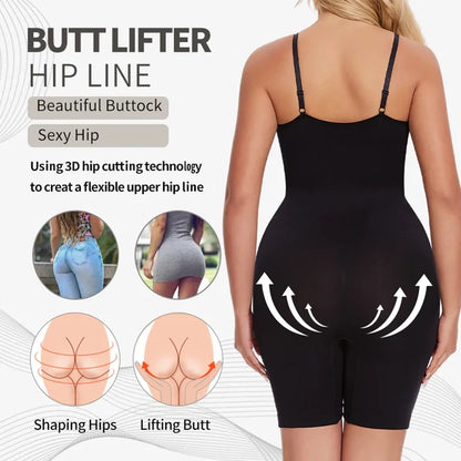 Miss Moly Bodysuit for Women Tummy Control Shapewear Sculpting Shorts Body Shaper Slimming Lingerie Butt Lifter Soft Underwear