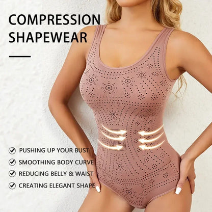 Seamless Printed Plus Size Bodysuit